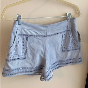 JOA Suede Light Blue Short
